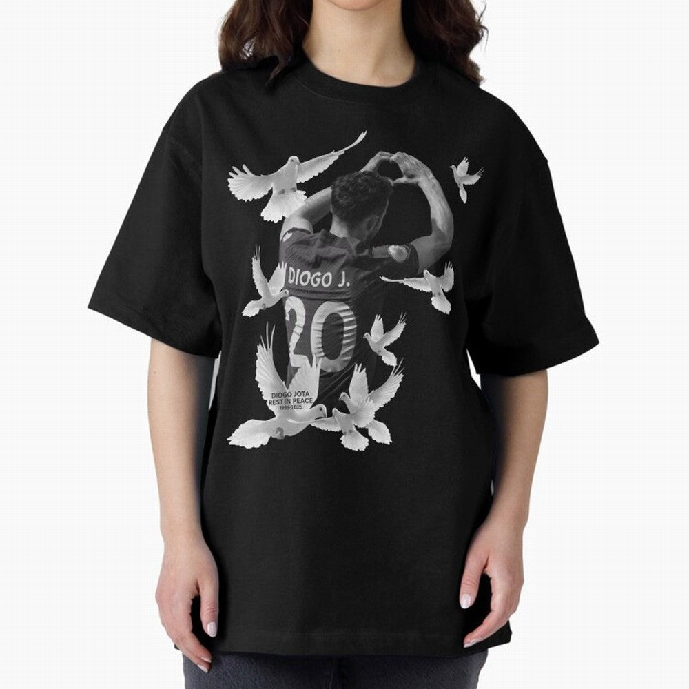 Diogo Jota rest in peace Oversized T-Shirt Feel the Trophy Chase of FIFA World Cup 2026 USA Canada Mexico Spirit, Inspired by Brazil, CR7 and Messi, Football Passion, Legendary Performances, Festival Vibes and Supporter Community; Made for Die Hard
