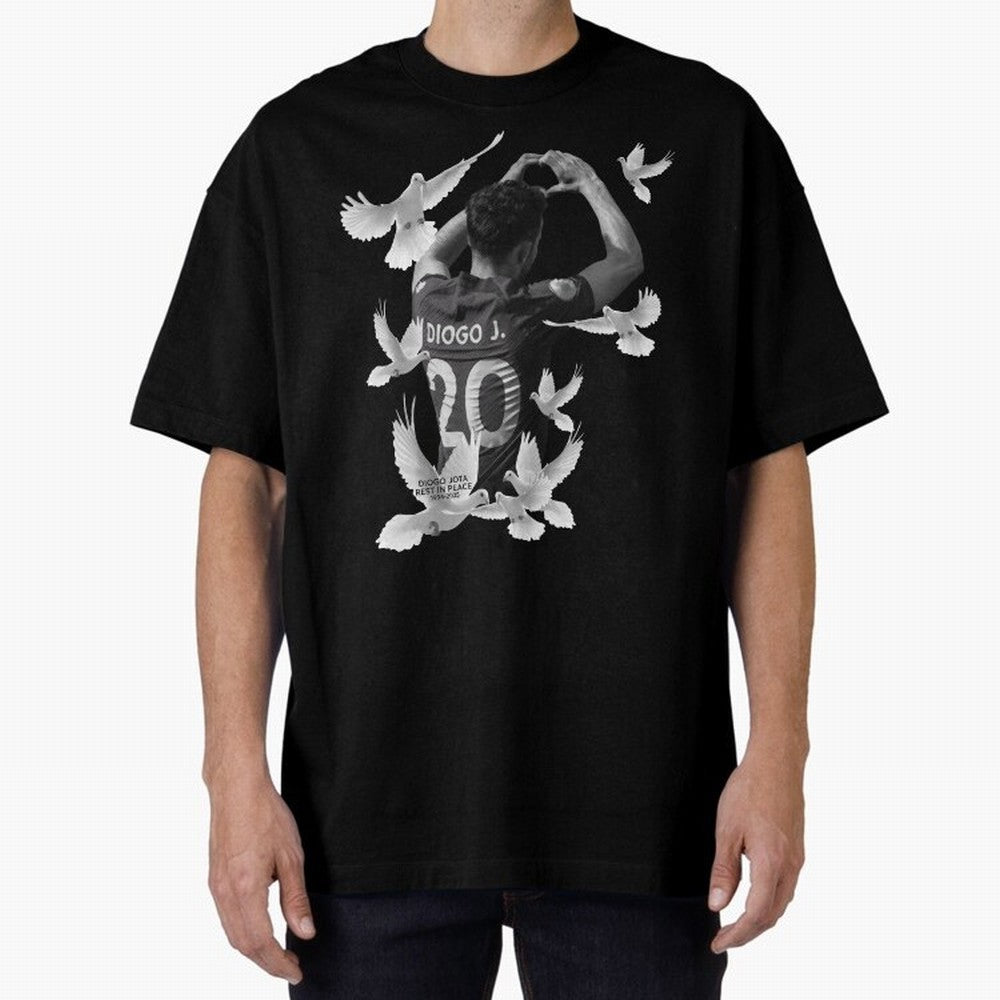 Diogo Jota rest in peace Oversized T-Shirt Feel the Trophy Chase of FIFA World Cup 2026 USA Canada Mexico Spirit, Inspired by Brazil, CR7 and Messi, Football Passion, Legendary Performances, Festival Vibes and Supporter Community; Made for Die Hard