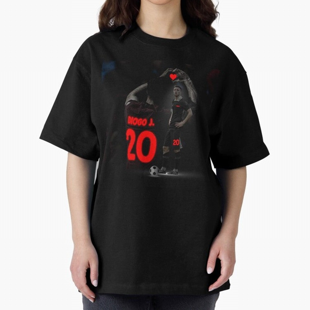 Diogo Jota poster Oversized T-Shirt Mark FIFA World Cup 2026 USA Canada Mexico Inspired by Messi, Neymar and Mbappe, Argentina, France and Brazil Energy, Supporter Pride, Iconic Celebrations, Legendary Names and Global Match Day Energy; Ideal for