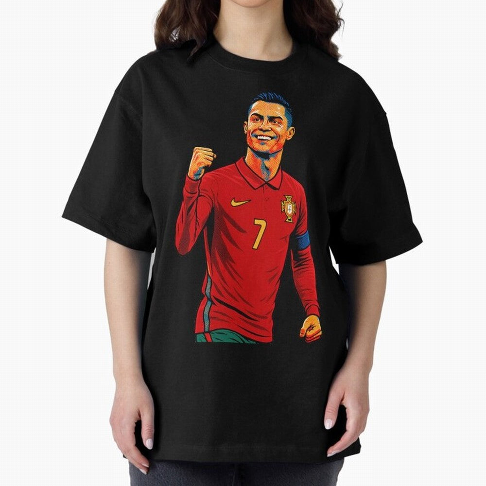 Cristiano Ronaldo Goal Pop Art Oversized T-Shirt Feel the Roar of FIFA World Cup 2026 Built around Neymar, Haaland and Cristiano Ronaldo, Spain and Netherlands Energy, Match Day Excitement, Supporter Culture, Golden Goals and Global Football