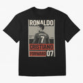 CR7 Legacy ¨C Cold Blooded Greatness Poster Art Oversized T-Shirt Elevate the FIFA World Cup 2026 Journey through Messi and Cristiano Ronaldo Highlights, France and Portugal Pride, Retro Football Energy, Iconic Rivalries, Trophy Chase Drama and