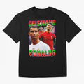 Cristiano Ronaldo Graphic Oversized T-Shirt Honor Match Day Hype around FIFA World Cup 2026 USA Canada Mexico, Messi, Argentina, Football Passion, Legendary Performances, Festival Vibes and Supporter Community; Great for Supporters Who Love