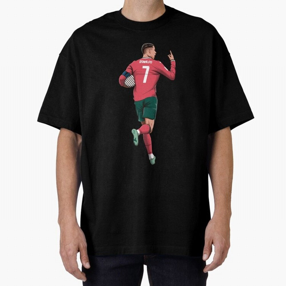 Cristiano Ronaldo Oversized T-Shirt Make Game Day About FIFA World Cup 2026 for Fans of Messi and England, Bringing Fan Favorite Moments, National Team Passion, Big Match Drama and Soccer History; Perfect for Fans, Collectors, Family Gatherings,