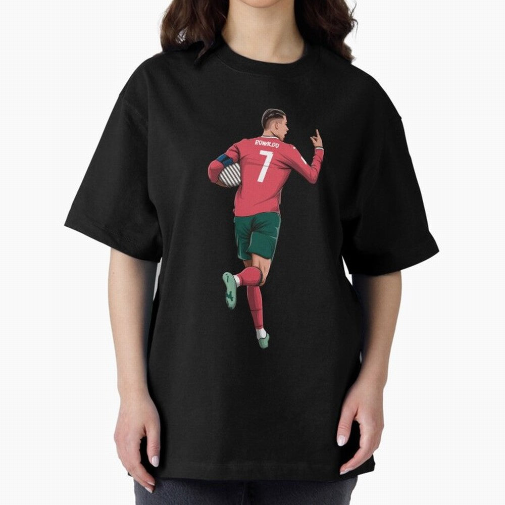 Cristiano Ronaldo Oversized T-Shirt Make Game Day About FIFA World Cup 2026 for Fans of Messi and England, Bringing Fan Favorite Moments, National Team Passion, Big Match Drama and Soccer History; Perfect for Fans, Collectors, Family Gatherings,