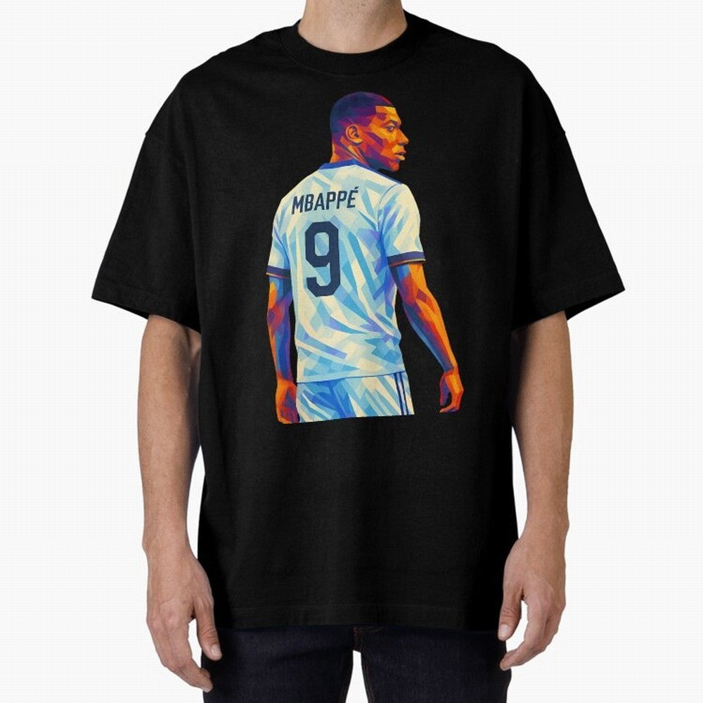 Kyliam Mbappe Oversized T-Shirt Show Your Tournament Heart for FIFA World Cup 2026 USA Canada Mexico for Fans of Messi and Spain, Bringing Football Passion, Legendary Performances, Festival Vibes and Supporter Community; Ideal for Passionate Fans