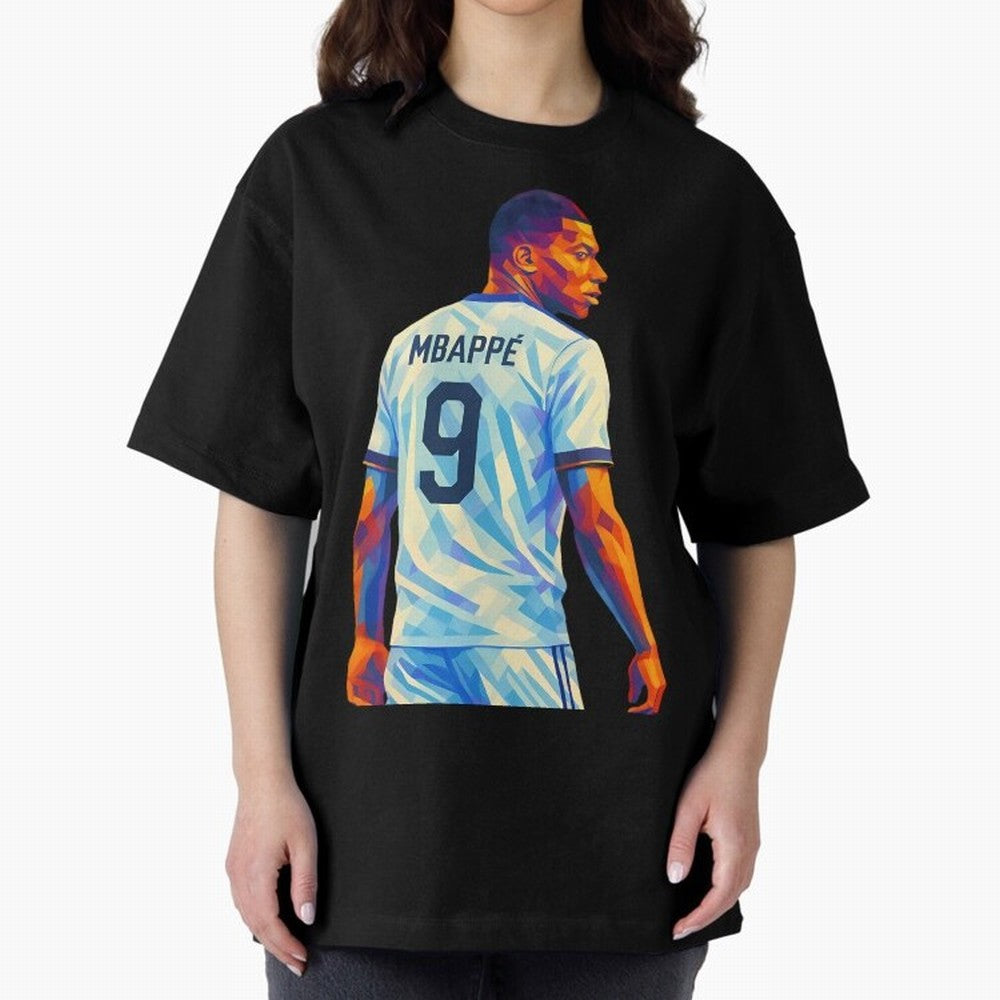 Kyliam Mbappe Oversized T-Shirt Show Your Tournament Heart for FIFA World Cup 2026 USA Canada Mexico for Fans of Messi and Spain, Bringing Football Passion, Legendary Performances, Festival Vibes and Supporter Community; Ideal for Passionate Fans
