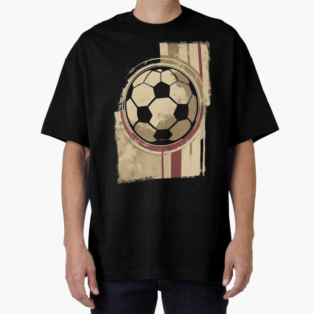 Soccer ball Oversized T-Shirt Show Love for Legendary Goals in the FIFA World Cup 2026 Group Stage Journey through Neymar Highlights, France and Portugal Pride, Vintage Soccer Flavor, Modern Football Stars, National Flags and Final Night Emotion;