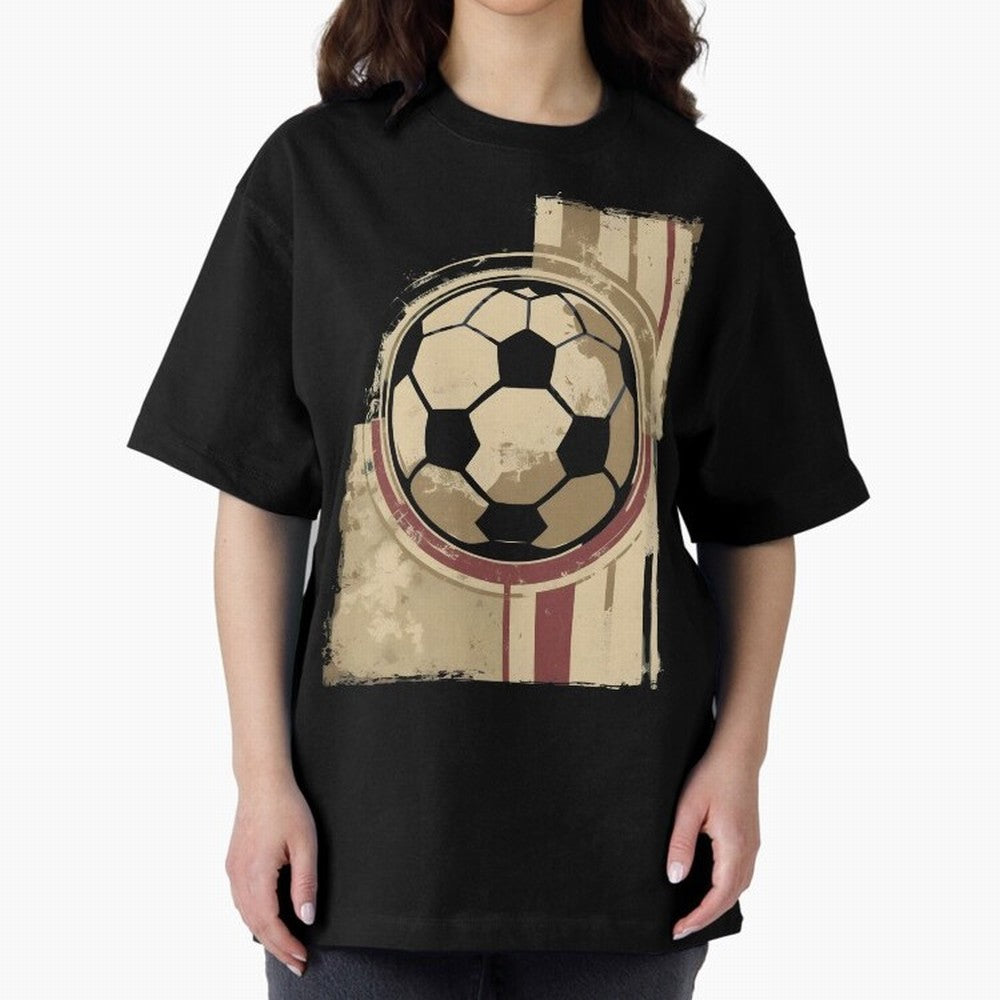 Soccer ball Oversized T-Shirt Show Love for Legendary Goals in the FIFA World Cup 2026 Group Stage Journey through Neymar Highlights, France and Portugal Pride, Vintage Soccer Flavor, Modern Football Stars, National Flags and Final Night Emotion;