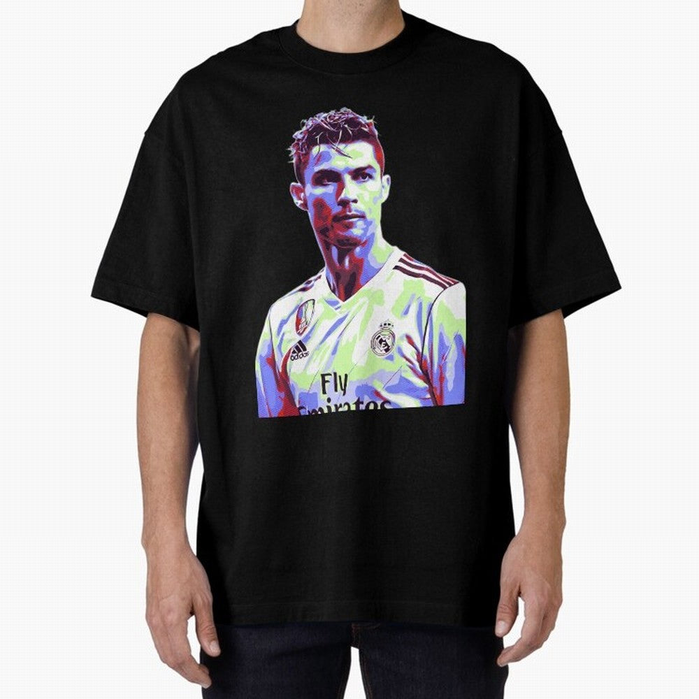 Ronaldo - retro Oversized T-Shirt Bring World Football Passion into FIFA World Cup 2026 USA Canada Mexico Centered on CR7 and Messi, Brazil, Portugal and Argentina Energy, Stadium Memories, Football Loyalty, International Chants and Championship