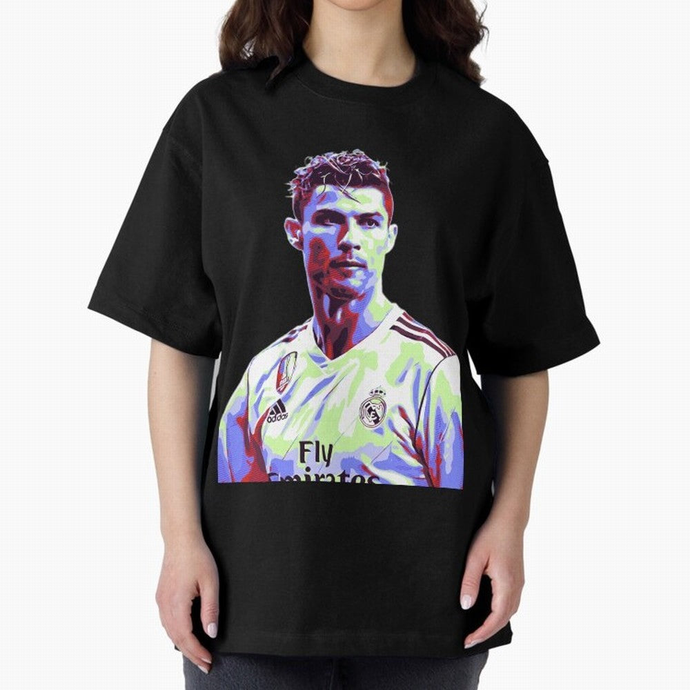 Ronaldo - retro Oversized T-Shirt Bring World Football Passion into FIFA World Cup 2026 USA Canada Mexico Centered on CR7 and Messi, Brazil, Portugal and Argentina Energy, Stadium Memories, Football Loyalty, International Chants and Championship
