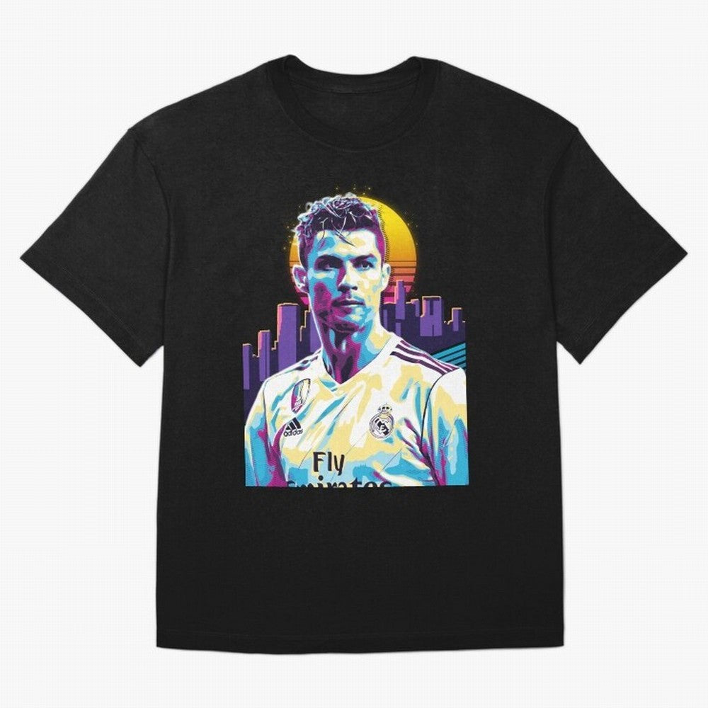 Christiano Ronaldo retro Oversized T-Shirt Stand with FIFA World Cup 2026 USA Canada Mexico for Fans of Mbappe and Neymar and Spain and Netherlands, Bringing Stadium Chants, National Pride, Trophy Dreams and Unforgettable Football Memories; Made
