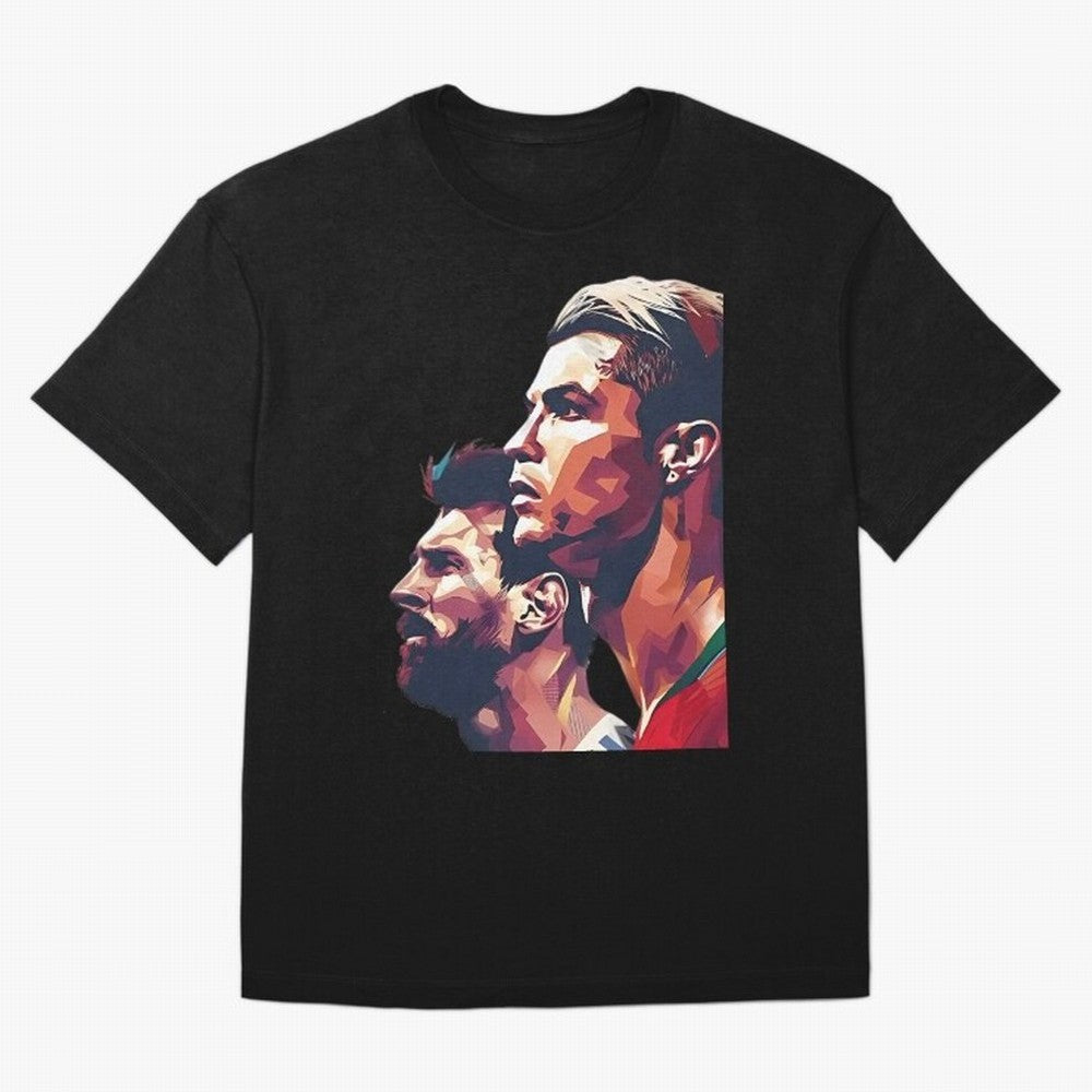 ronaldo and messi - Goat Oversized T-Shirt Bring Stadium Energy to Match Day Hype around FIFA World Cup 2026 USA Canada Mexico, Mbappe, Germany, Champion Mindset, Group Stage Buzz, Knockout Tension and Passionate Fan Culture; Ideal for Fans Who