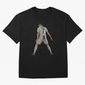 Cristiano Ronaldo Iconic Celebration Oversized T-Shirt Celebrate the Magic of FIFA World Cup 2026 USA Canada Mexico for Fans of Messi, Neymar and Mbappe and Argentina, France and Brazil, Bringing Vintage Soccer Flavor, Modern Football Stars,