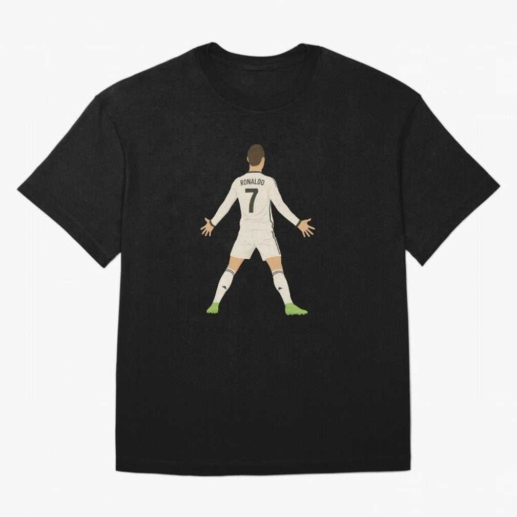 Cristiano Ronaldo Iconic Celebration Oversized T-Shirt Feel the Trophy Chase of FIFA World Cup 2026 Spirit, Centered on England, France and Netherlands, Cristiano Ronaldo, Supporter Pride, Iconic Celebrations, Legendary Names and Global Match Day