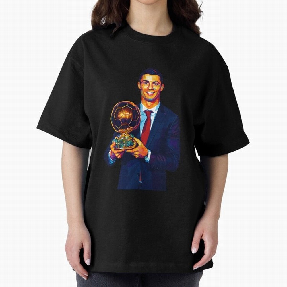 Cristiano Ronaldo Wpap Art Oversized T-Shirt Celebrate Soccer Greatness during FIFA World Cup 2026 Group Stage Inspired by Cristiano Ronaldo, England, France and Netherlands Energy, Soccer Culture, Superstar Moments, National Team Dreams and