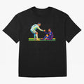 Cristiano Ronaldo & Messi Wpap Art Oversized T-Shirt Feel the Heartbeat of FIFA World Cup 2026 Group Stage Connected to Haaland and Mbappe, England, France and Netherlands Energy, Football History, Final Match Energy, Crowd Noise and Once in a
