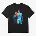 Cristiano Ronaldo & Messi Wpap Art Oversized T-Shirt Bring Retro Soccer Energy to FIFA World Cup 2026 USA Canada Mexico Spirit, Built around Argentina and Brazil, Neymar, Football Festival Excitement, Trophy Ambitions, Country Rivalries and Star