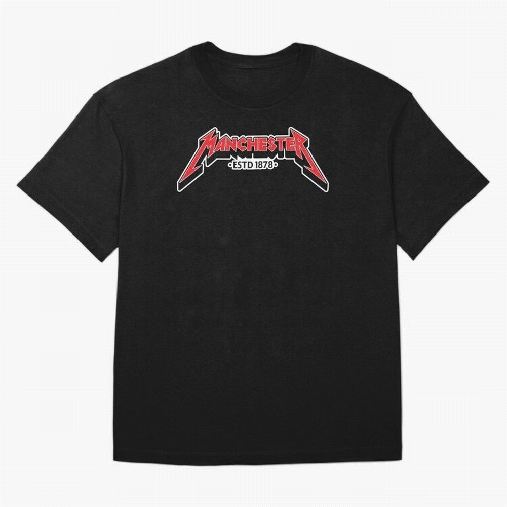Manchester United Metal Font Oversized T-Shirt Remember Iconic Moments from the FIFA World Cup 2026 Group Stage Journey through Cristiano Ronaldo, Haaland and CR7 Highlights, Brazil Pride, Classic Soccer Heritage, Championship Pressure, Fan Loyalty