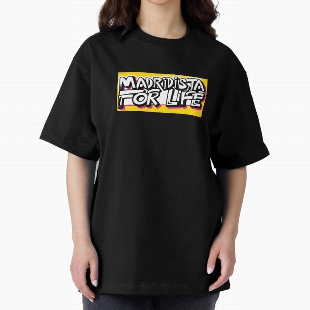 Madridista for Life Oversized T-Shirt Celebrate the Stars of FIFA World Cup 2026 Group Stage Spirit, Driven by Netherlands, CR7, Tournament Hype, Historic Matchups, Family Viewing Parties and Global Sports Pride; Great for Supporters Who Love