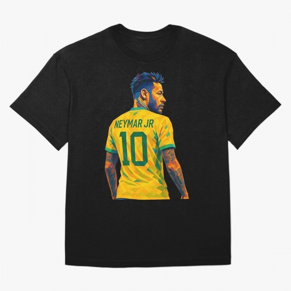 Neymar Jr Oversized T-Shirt Showcase Match Day Hype around FIFA World Cup 2026, Mbappe, England and Germany, Game Day Rituals, Football Legends, Country Pride and the Road to the Final; Ideal for Football Dads, Football Moms, Friends, Collectors