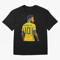 Neymar Jr Oversized T-Shirt Showcase Match Day Hype around FIFA World Cup 2026, Mbappe, England and Germany, Game Day Rituals, Football Legends, Country Pride and the Road to the Final; Ideal for Football Dads, Football Moms, Friends, Collectors
