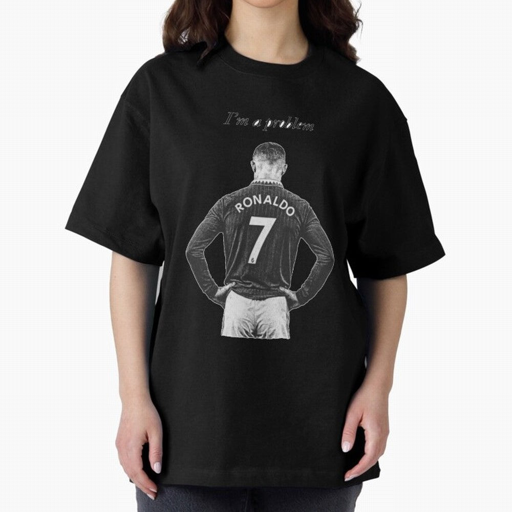 Ronaldo Problem Oversized T-Shirt Turn Up for Global Football Passion for FIFA World Cup 2026 Group Stage, Built around Neymar, Haaland and Cristiano Ronaldo, France and Portugal, Global Supporter Spirit, Legendary Goals, National Colors and