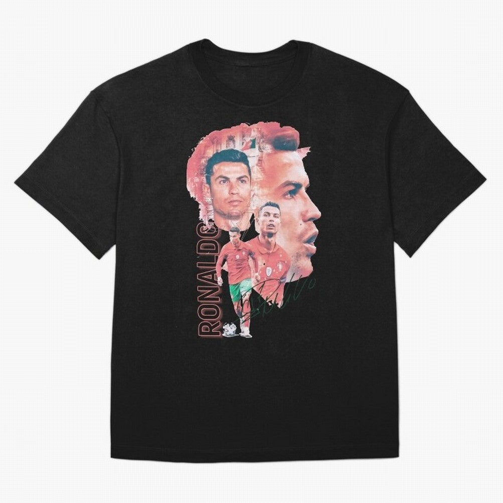 Cristiano Ronaldo Design Oversized T-Shirt Celebrate Fan Culture around the FIFA World Cup 2026 USA Canada Mexico Journey through Neymar Highlights, England Pride, Match Day Excitement, Supporter Culture, Golden Goals and Global Football Passion;