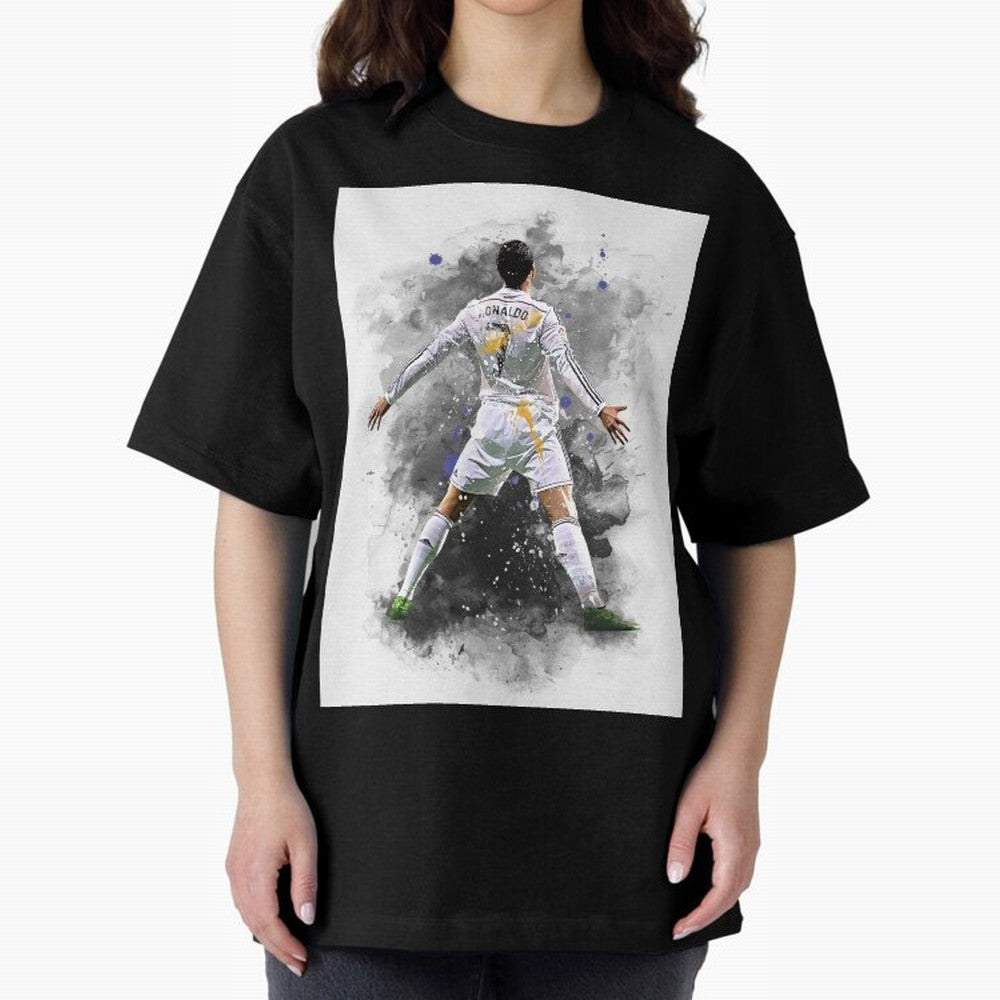 Cristiano Ronaldo 7 Oversized T-Shirt Capture Match Day Hype around FIFA World Cup 2026, Messi, CR7 and Mbappe, England, France and Netherlands, Tournament Hype, Historic Matchups, Family Viewing Parties and Global Sports Pride; Perfect for