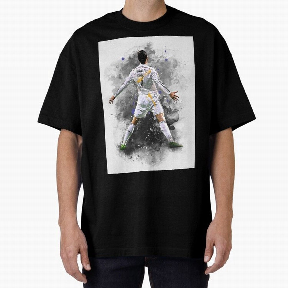 Cristiano Ronaldo 7 Oversized T-Shirt Capture Match Day Hype around FIFA World Cup 2026, Messi, CR7 and Mbappe, England, France and Netherlands, Tournament Hype, Historic Matchups, Family Viewing Parties and Global Sports Pride; Perfect for