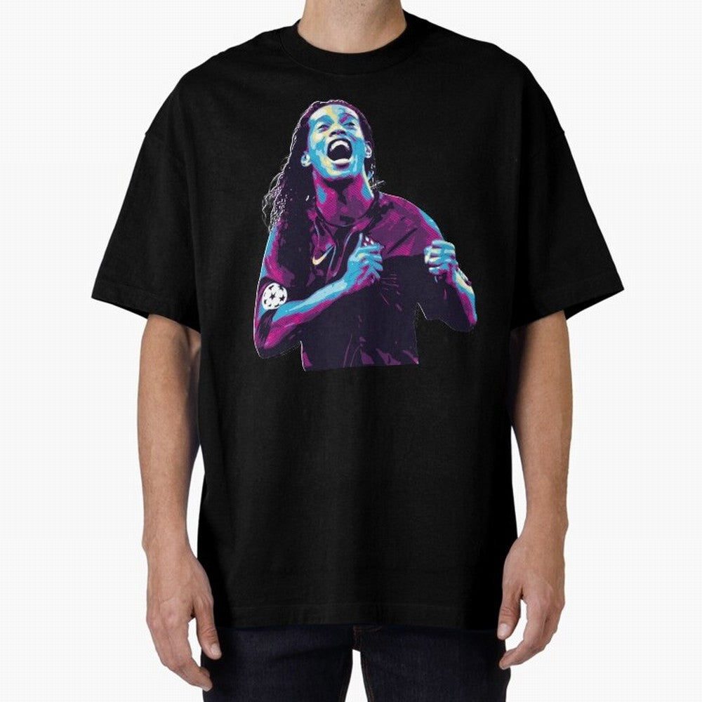 ronaldinho Oversized T-Shirt Capture Stadium Memories from FIFA World Cup 2026 Group Stage Spirit, Inspired by Netherlands, Messi, Stadium Memories, Football Loyalty, International Chants and Championship Tradition; Perfect for Supporters Who Want