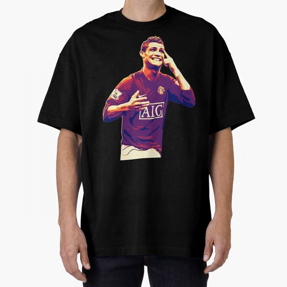 ronaldo Manchester United jarsey Oversized T-Shirt Celebrate Golden Goal Energy in FIFA World Cup 2026 USA Canada Mexico Made for Mbappe, Germany Energy, Stadium Memories, Football Loyalty, International Chants and Championship Tradition; Perfect