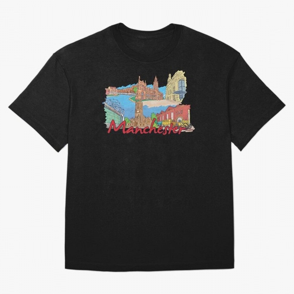 Manchester Oversized T-Shirt Embrace Global Football Passion for FIFA World Cup 2026 USA Canada Mexico, Capturing Messi, Neymar and Mbappe, Brazil, Portugal and Argentina, Champion Mindset, Group Stage Buzz, Knockout Tension and Passionate Fan