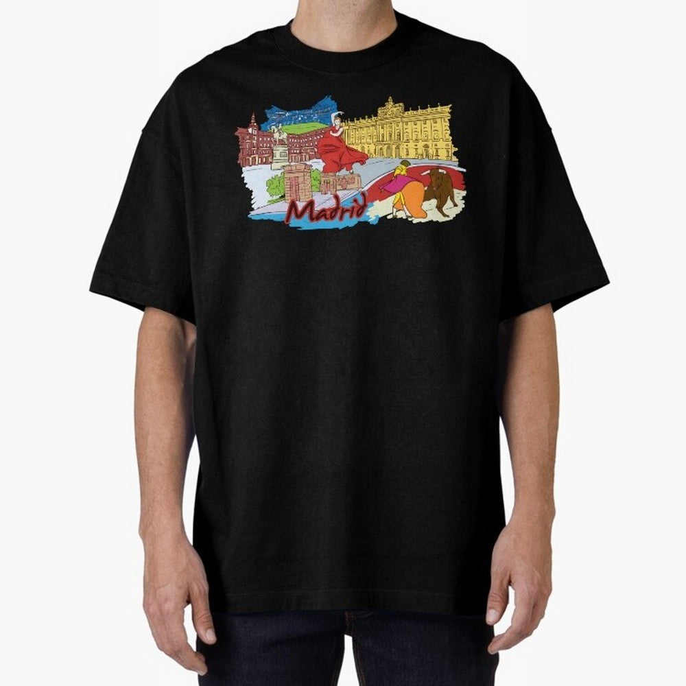 Madrid Oversized T-Shirt Support the Legends of FIFA World Cup 2026 Spirit, Driven by England, CR7, Soccer Culture, Superstar Moments, National Team Dreams and Competitive Fire; Made for Die Hard Supporters, Soccer Lovers, Game Day Photos and