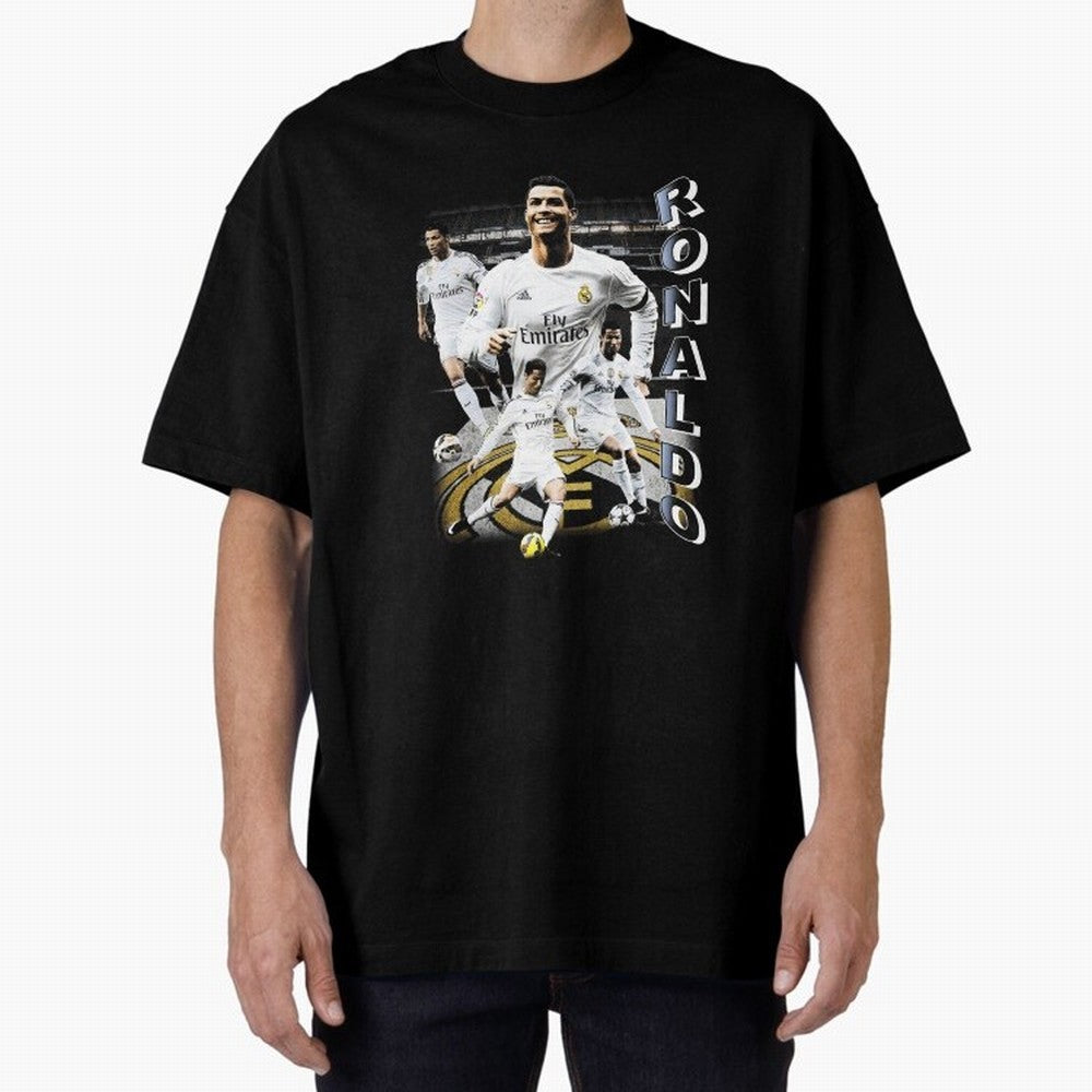 Cristiano Ronaldo Vintage Oversized T-Shirt Join the Countdown to FIFA World Cup 2026 USA Canada Mexico for Fans of CR7 and Messi and Portugal, Bringing Championship Spirit, Famous Goals, Roaring Crowds and International Football Unity; Made for