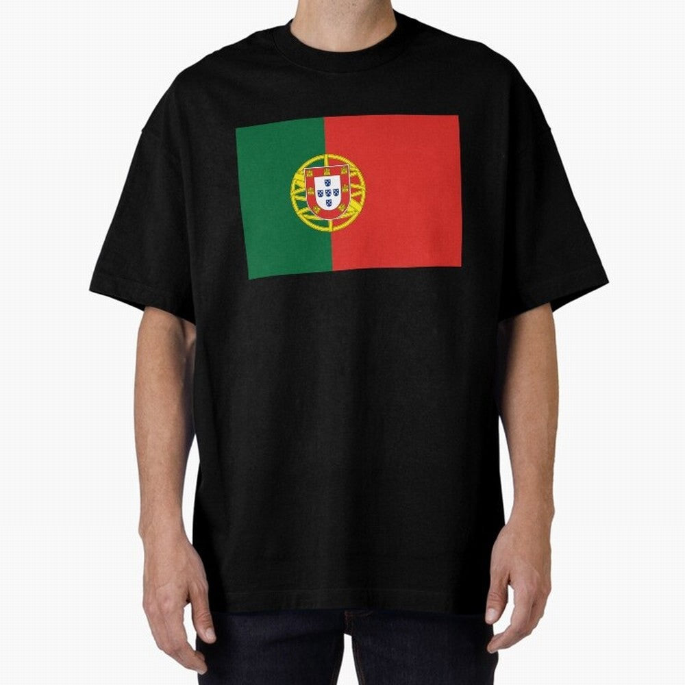 Portugal Flag Oversized T-Shirt Show Your Stadium Side during FIFA World Cup 2026 USA Canada Mexico Spirit, Filled with France and Portugal, Neymar, Haaland and Cristiano Ronaldo, Classic Soccer Heritage, Championship Pressure, Fan Loyalty and