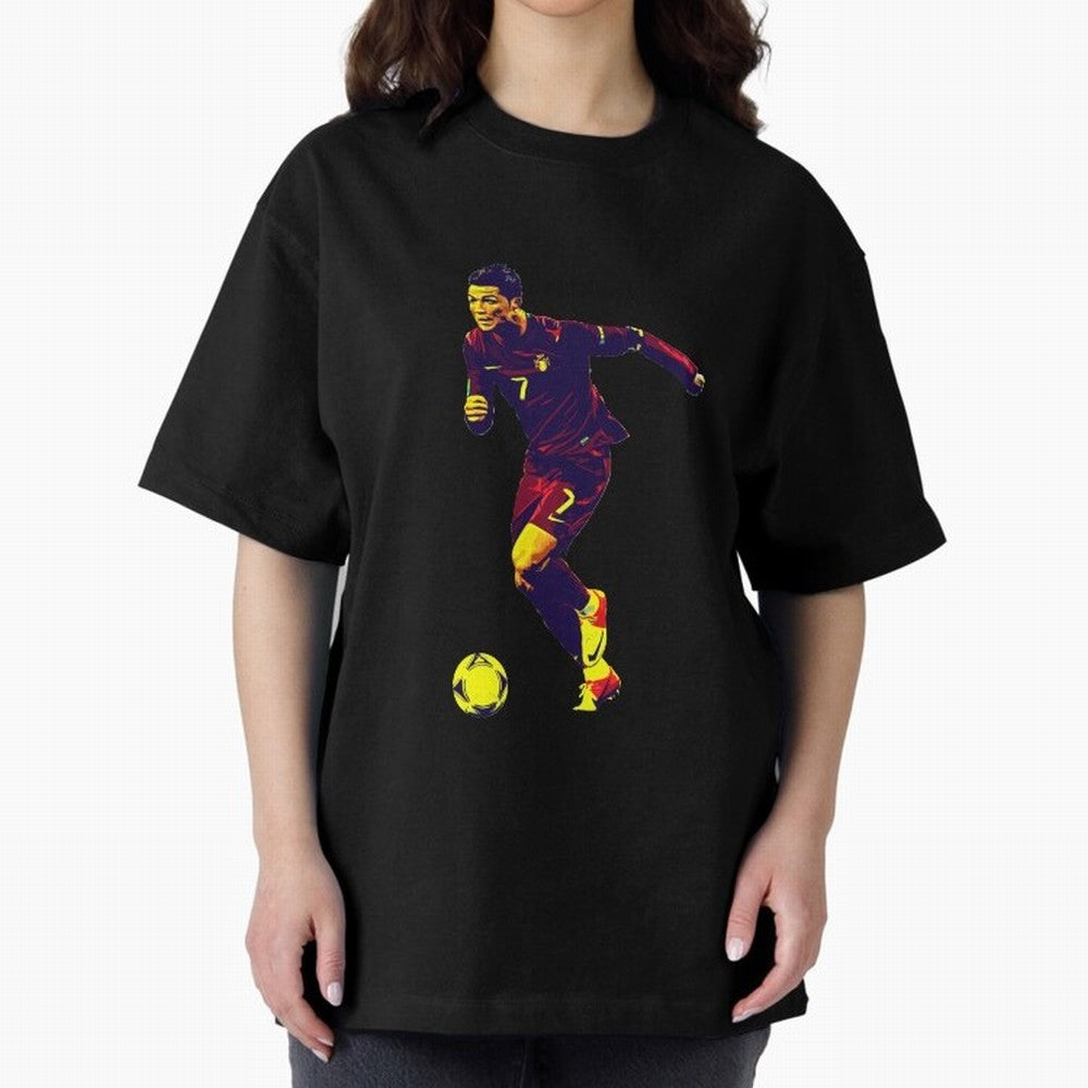 Cristianno Ronaldo Oversized T-Shirt Turn Every Weekend Toward Global Football Passion for FIFA World Cup 2026, Made for Mbappe, Germany, Championship Spirit, Famous Goals, Roaring Crowds and International Football Unity; Ideal for Passionate Fans