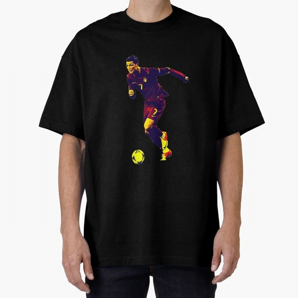 Cristianno Ronaldo Oversized T-Shirt Turn Every Weekend Toward Global Football Passion for FIFA World Cup 2026, Made for Mbappe, Germany, Championship Spirit, Famous Goals, Roaring Crowds and International Football Unity; Ideal for Passionate Fans