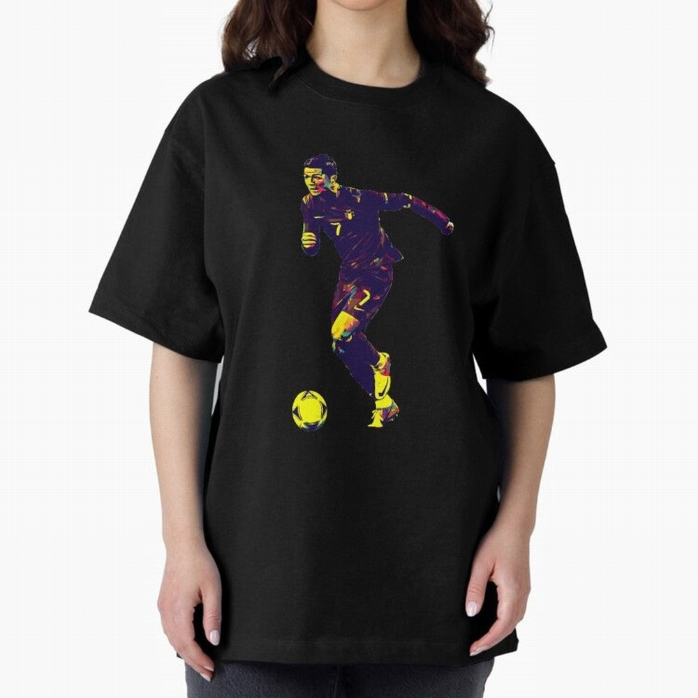 Cristiano Ronaldo Oversized T-Shirt Upgrade Global Football Passion for FIFA World Cup 2026, Celebrating Haaland, Netherlands, Stadium Memories, Football Loyalty, International Chants and Championship Tradition; Perfect for People Who Love
