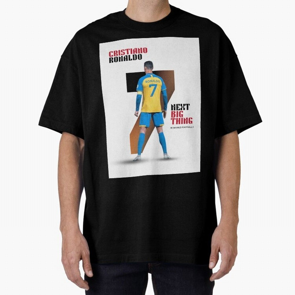 Cristiano Ronaldo Oversized T-Shirt Support Match Day Hype around FIFA World Cup 2026 USA Canada Mexico, Neymar, Haaland and Cristiano Ronaldo, Brazil, Portugal and Argentina, Worldwide Fan Energy, Dramatic Goals, Stadium Lights and Championship
