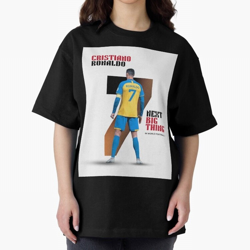 Cristiano Ronaldo Oversized T-Shirt Support Match Day Hype around FIFA World Cup 2026 USA Canada Mexico, Neymar, Haaland and Cristiano Ronaldo, Brazil, Portugal and Argentina, Worldwide Fan Energy, Dramatic Goals, Stadium Lights and Championship