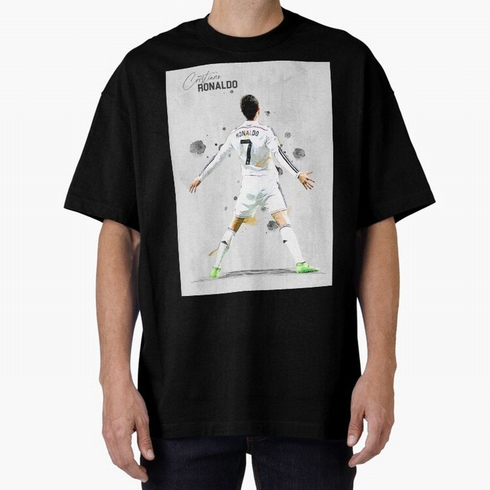 RM Legend Player Ronaldo Oversized T-Shirt Feel the Heartbeat of Match Day Hype around FIFA World Cup 2026, Messi, CR7 and Mbappe, England and Germany, Vintage Soccer Flavor, Modern Football Stars, National Flags and Final Night Emotion; Ideal for