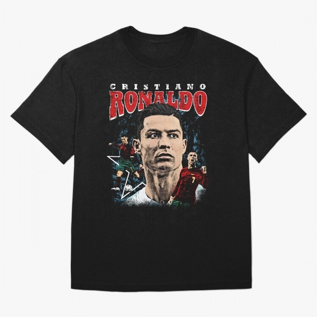 Cristiano Ronaldo CR7 Iconic T-Shirt Oversized T-Shirt Carry National Pride through Match Day Hype around FIFA World Cup 2026 Group Stage, Neymar, Haaland and Cristiano Ronaldo, England, Goal Celebration Energy, Supporter Heritage, Football Icons