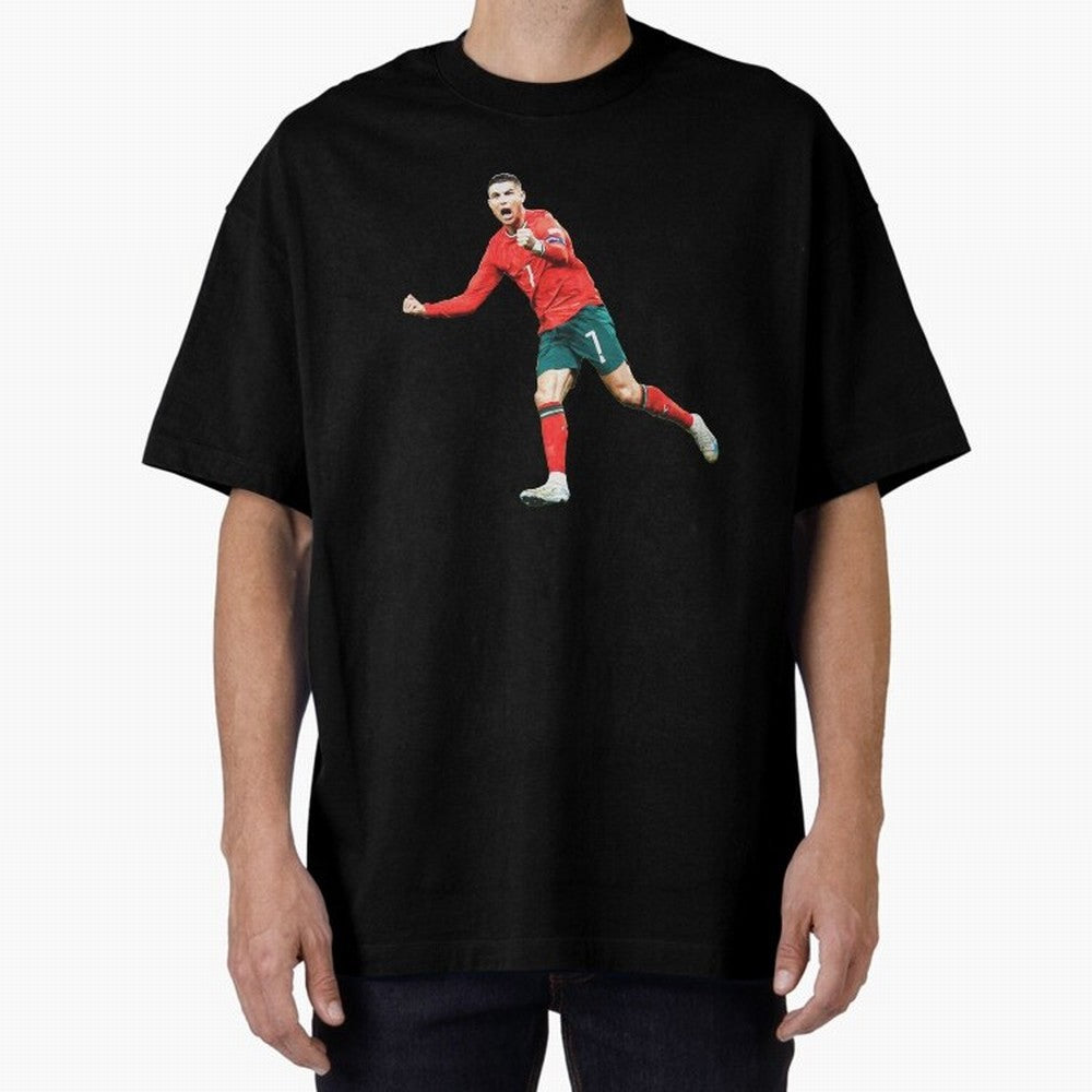 Cristiano Ronaldo Oversized T-Shirt Bring Trophy Dreams to FIFA World Cup 2026 Group Stage Driven by Neymar, Portugal Energy, Classic Soccer Heritage, Championship Pressure, Fan Loyalty and International Pride; Ideal for Football Dads, Football