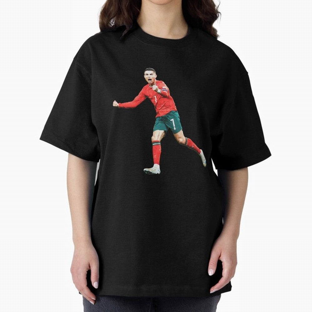 Cristiano Ronaldo Oversized T-Shirt Bring Trophy Dreams to FIFA World Cup 2026 Group Stage Driven by Neymar, Portugal Energy, Classic Soccer Heritage, Championship Pressure, Fan Loyalty and International Pride; Ideal for Football Dads, Football