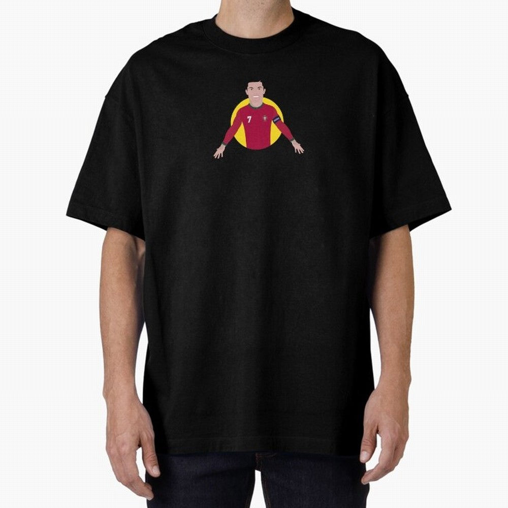 Goat Cr7 Portugal Cristiano Ronaldo Cieszynka siuuuuuuu Oversized T-Shirt Carry the Dream of Match Day Hype around FIFA World Cup 2026 Group Stage, CR7, France, Stadium Memories, Football Loyalty, International Chants and Championship Tradition;