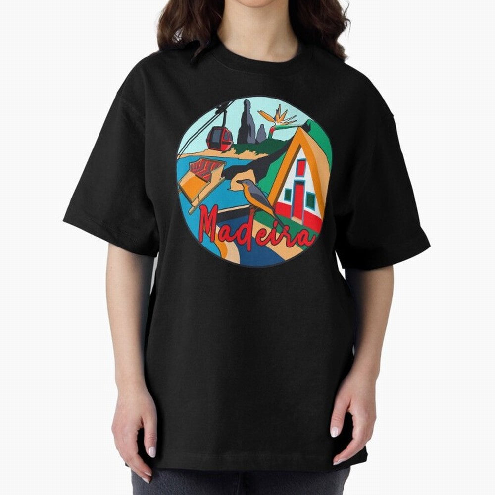 Madeira Oversized T-Shirt Follow the Final Road of Match Day Hype around FIFA World Cup 2026 USA Canada Mexico, Messi, CR7 and Mbappe, Portugal, Soccer Culture, Superstar Moments, National Team Dreams and Competitive Fire; Created for Match Day