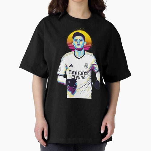 Arda Guler retro 80s Oversized T-Shirt Keep the Legacy of Match Day Hype around FIFA World Cup 2026 Group Stage, Messi, Neymar and Mbappe, Brazil, Portugal and Argentina, Tournament Hype, Historic Matchups, Family Viewing Parties and Global Sports