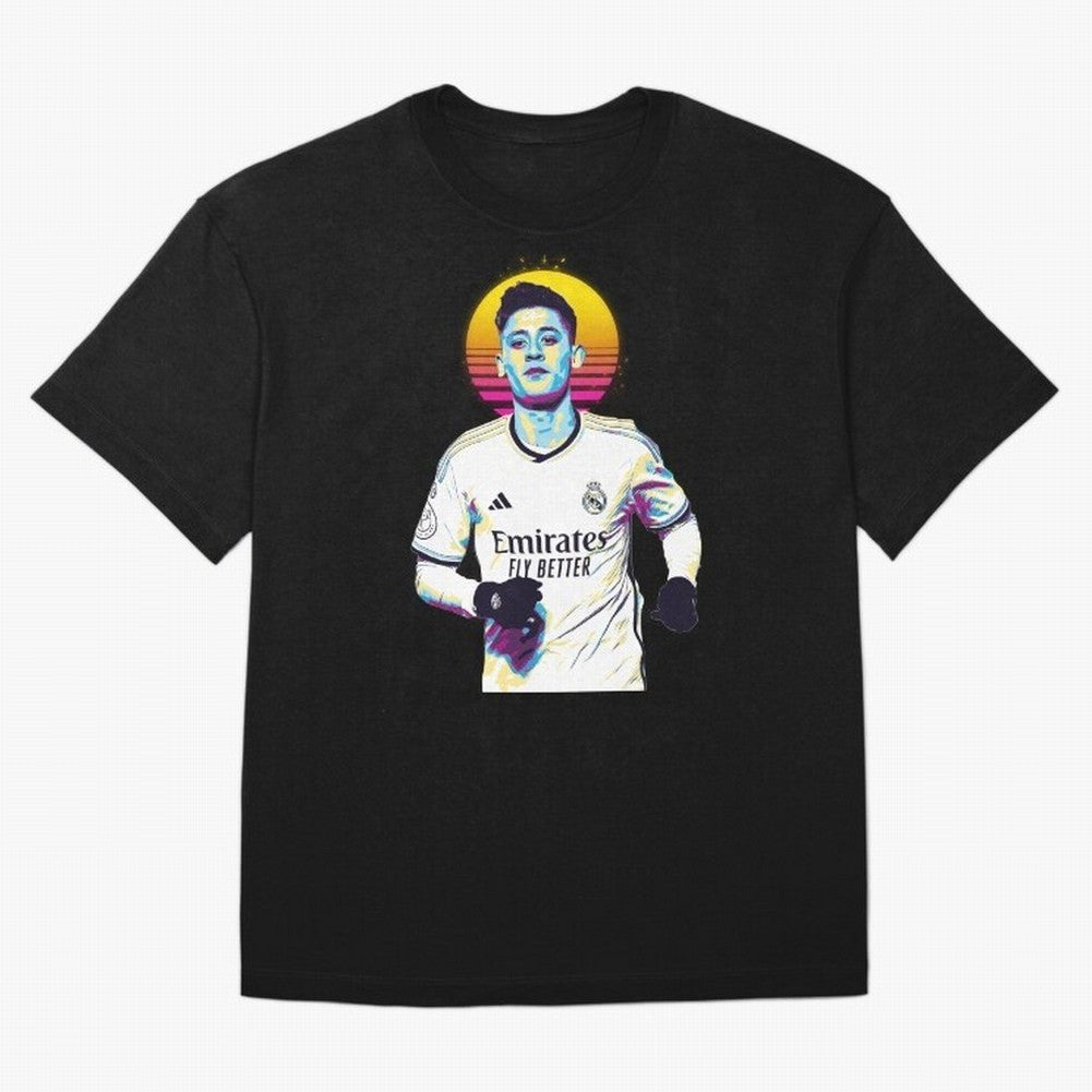 Arda Guler retro 80s Oversized T-Shirt Keep the Legacy of Match Day Hype around FIFA World Cup 2026 Group Stage, Messi, Neymar and Mbappe, Brazil, Portugal and Argentina, Tournament Hype, Historic Matchups, Family Viewing Parties and Global Sports