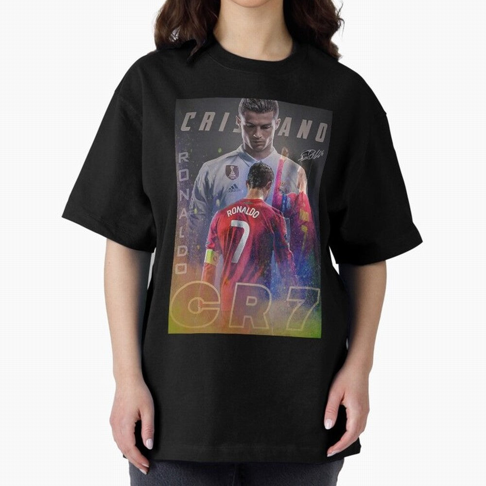 CR7 Oversized T-Shirt Share the Excitement of FIFA World Cup 2026 for Fans of CR7 and Messi and France, Bringing Global Supporter Spirit, Legendary Goals, National Colors and Tournament Celebration; Built for Supporters Chasing Trophy Dreams, Final