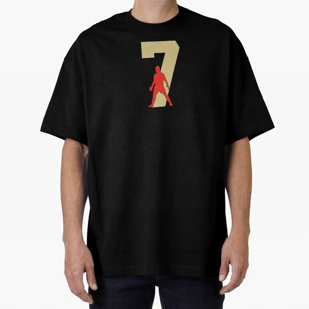 Ronaldo 7 Soccer Icon Oversized T-Shirt Follow the Road to Match Day Hype around FIFA World Cup 2026 USA Canada Mexico, Neymar, France and Portugal, Supporter Pride, Iconic Celebrations, Legendary Names and Global Match Day Energy; Ideal for